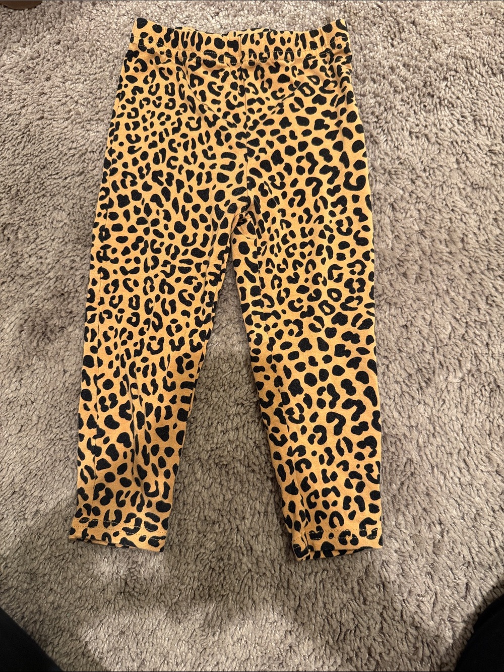 Little Sleepies Yellow and Black Leopard Leggings